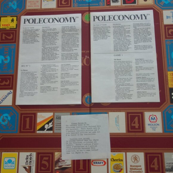 Vintage Poleconomy The Game of Canada Board Game/Le Jeu du Canada English/French - Picture 4 of 16